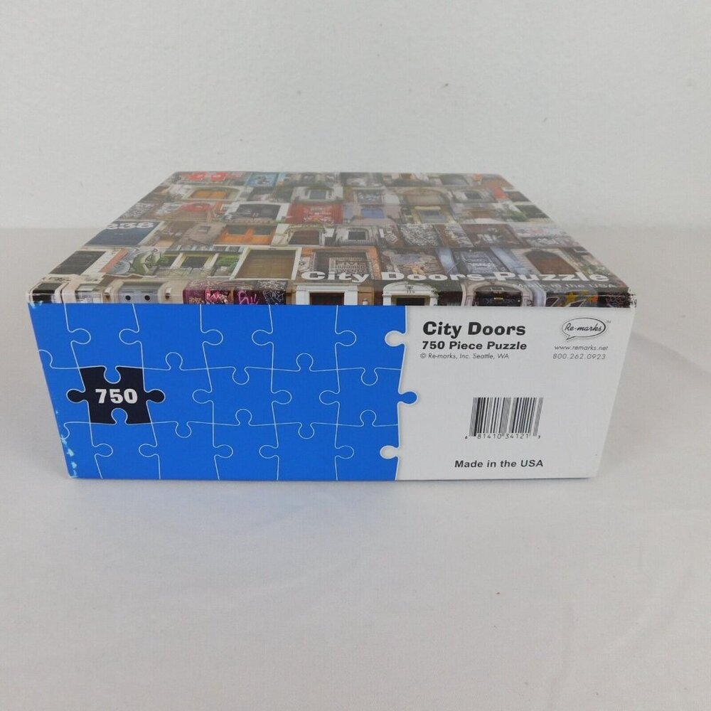 City Doors Jigsaw Puzzle 750 Pieces Made In USA Re-marks 18 x 24 Complete Bagged - Picture 3 of 8
